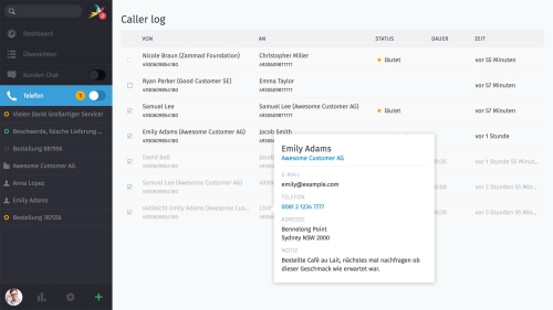 Zammad: CTI-Integration (Agent)